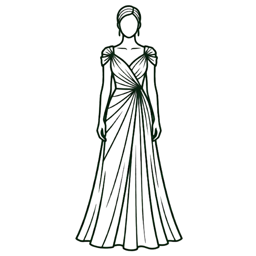 Vestido largo damas